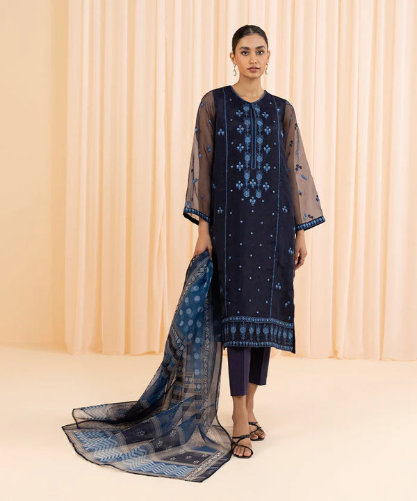 SAPPHIRE | EID RTW - PRET - 2 PIECE - EMBROIDERED ORGANZA SUIT - 00FDELX23V32