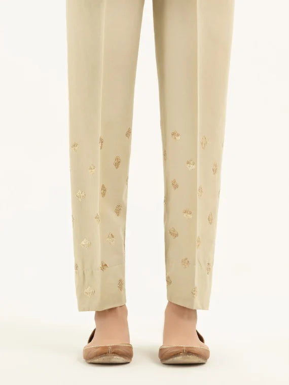 Embroidered Cambric Trouser-P7038TR