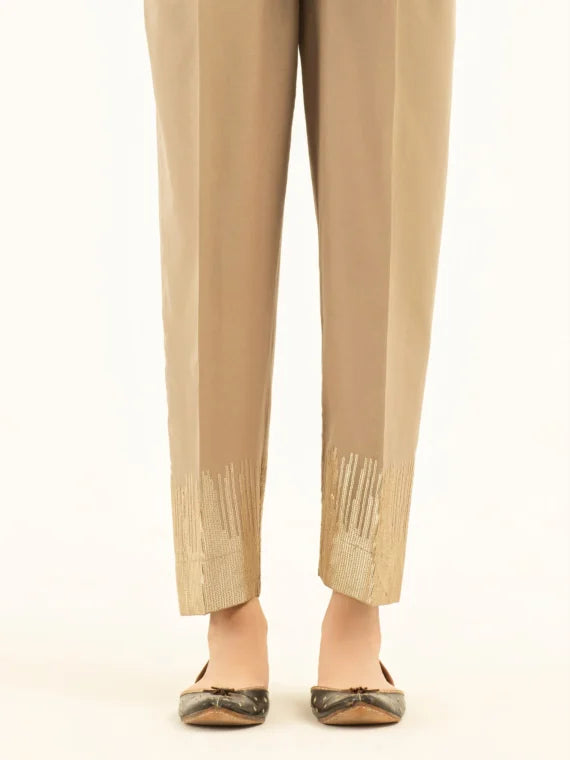 Embellished Cambric Trousers-P7037TR